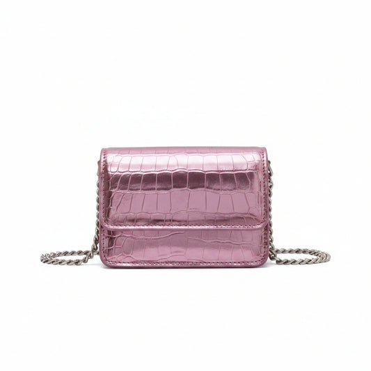 Évora – Mini Bandolera Cuadrada con Cadena Premium