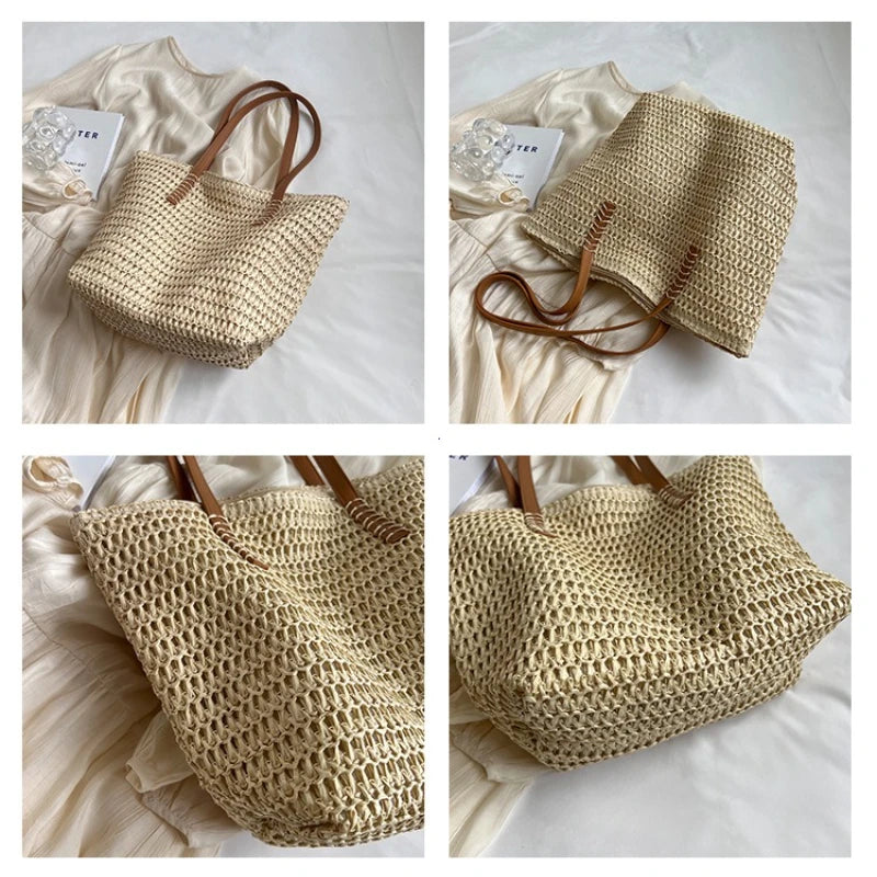 Bellamare – Tote de Paja Tejida a Mano Premium