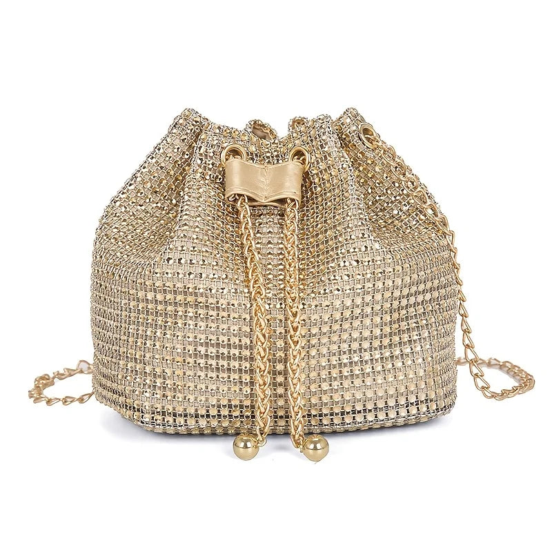 Étoilée – Bucket Bag con Cristales Brillantes Premium