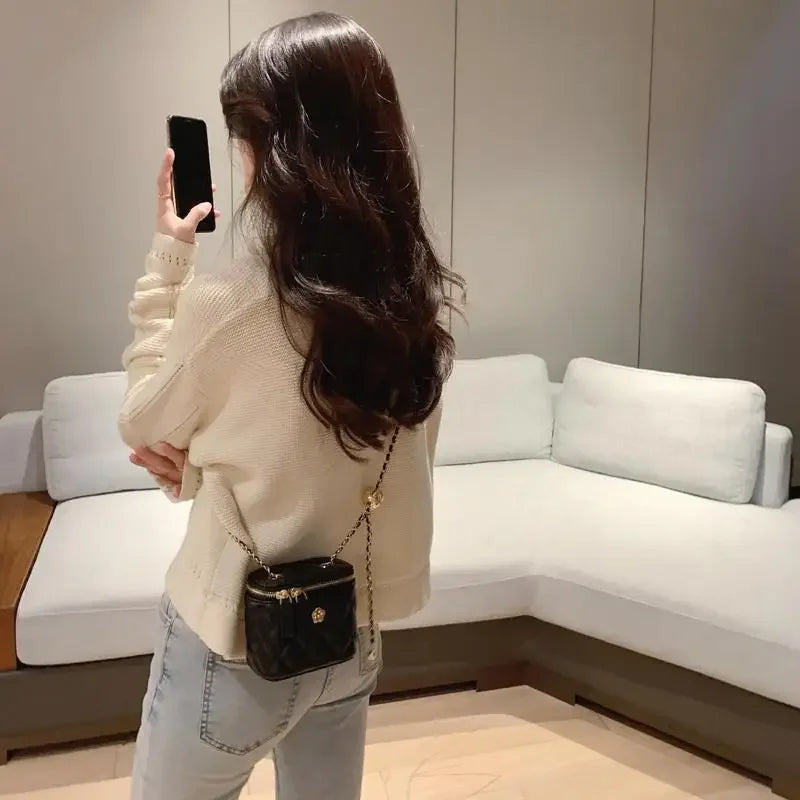 Camélisse  – Mini Box Bag con Cadena Elegante