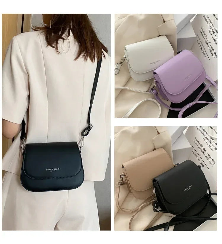 Évanna – Saddle Bag de Cuero PU con Diseño Elegante