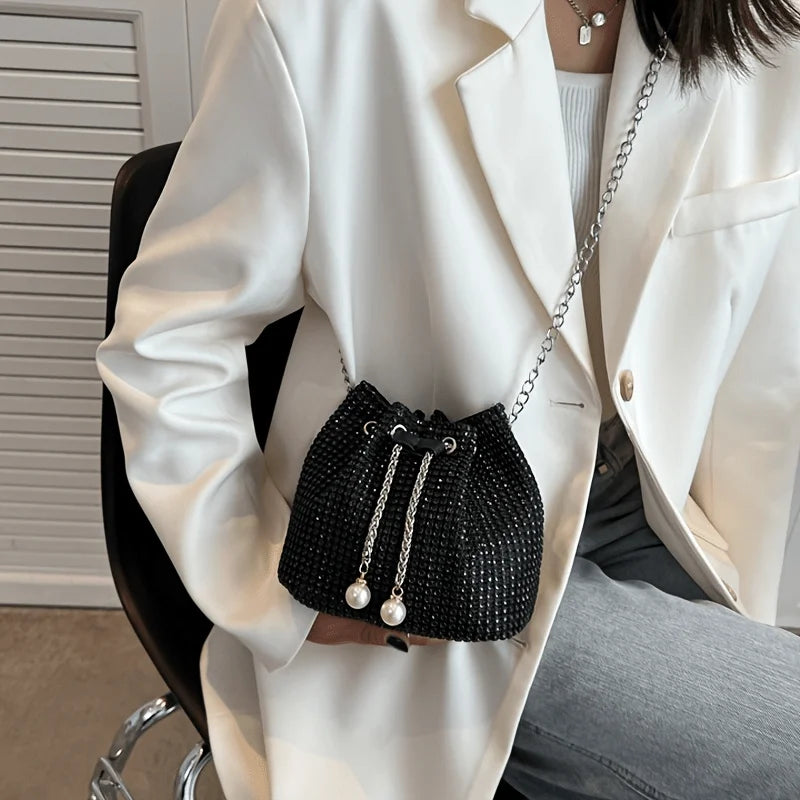 Étoilée – Bucket Bag con Cristales Brillantes Premium